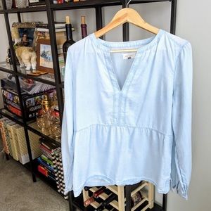 LOFT softened chambray top